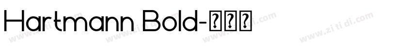 Hartmann Bold字体转换
